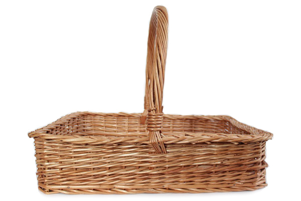 北欧ビンテージ バスケットトレイ ハンドル付き大 スウェーデン