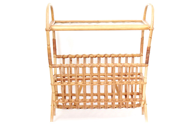 Magazine rack with table　　　　　　　　　 マガジンラック＆with ガラステーブル/ スウェーデン　1950's-60's(＋全国一律1,500円）