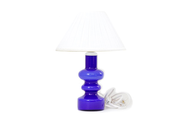 北欧ヴィンテージ　　　　　　　　卓上ランプ ガラス製   / Lindshammar Sweden