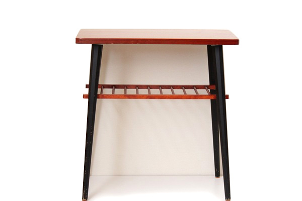 北欧ヴィンテージ　　　　　　　　Side Table サイドテーブル / 脚ブラック（プラス送料全国一律2,750円）