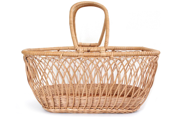 北欧ビンテージかご 編み細工バスケット/ スウェーデン