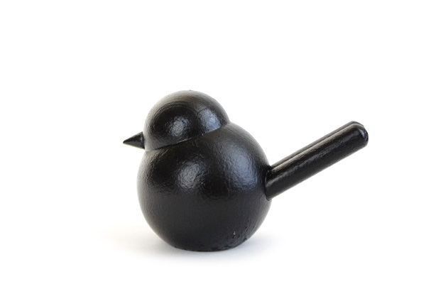 aarikka アーリッカ　　　　　　　　　　小鳥のオブジェ （黒小）/ 木製　　