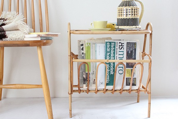 Magazine rack＆table　　　　　　　　　 マガジンラック＆テーブル/ デンマーク　1950's-60's　（送料無料）