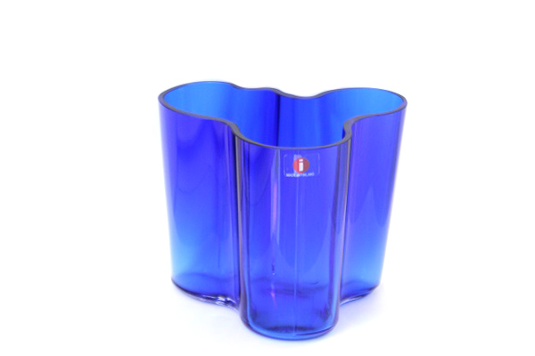 iittala イッタラ　　　　　　　　　　　Alvar Aalto / Vase  H 95mm(コバルトブルー)