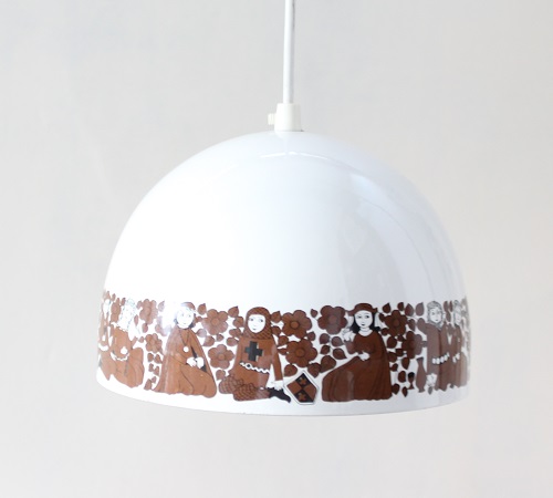 FINEL　　　　　　　　　　　　　　琺瑯ランプ 21cm（ホワイト） 　　