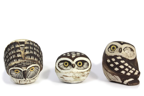 Gustavsberg Edvard Lindahl/エドワード・リンダール （ふくろう 3点セット