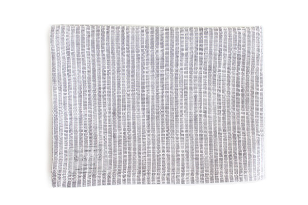 キッチンクロス グレーホワイトストライプ　/　fog linen work