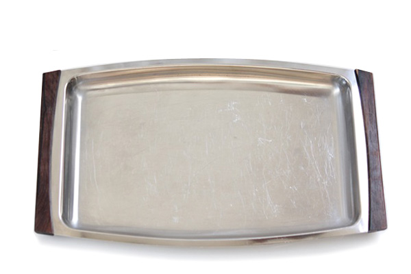 北欧ヴィンテージ 　　　　　　　　　　ステンレストレー L size/ Denmark