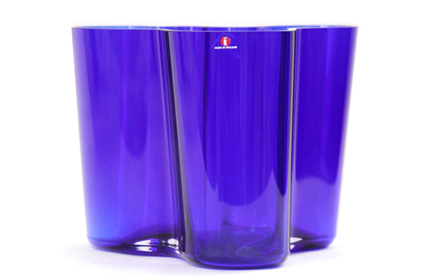 iittala イッタラ　　　　　　　　　　　Alvar Aalto/ Savoy Vase コバルトブルー H 160mm