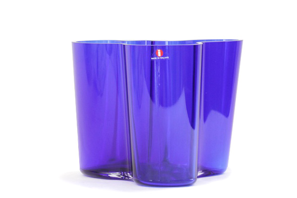 iittala イッタラ　　　　　　　　　　　Alvar Aalto/ Savoy Vase コバルトブルー H 120mm