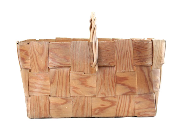 北欧ビンテージ バスケット　　　 モミの木バスケット ML / Finland　　