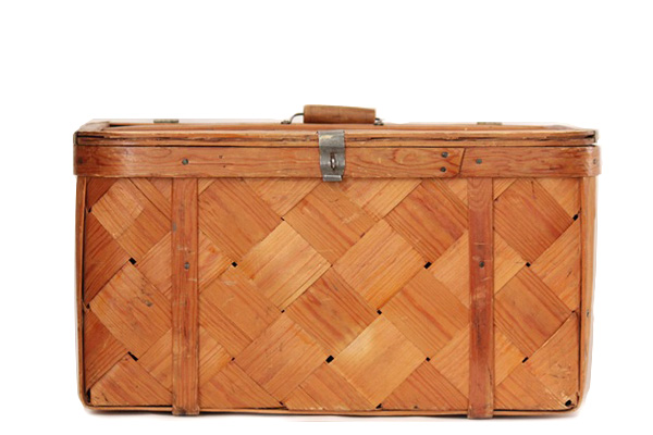 北欧ビンテージ 　　　 古い収納ボックス M size/ スウェーデン+送料一律1,100円　　