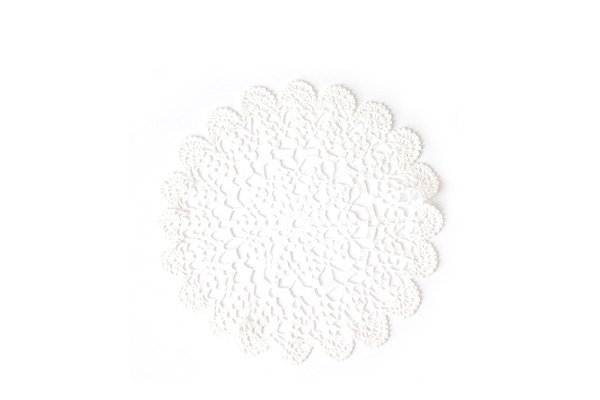 北欧ヴィンテージ　　　　　　　　　テーブルトップ/ しきもの 丸(白)15.5cm×15.5cm