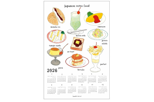 fog linen work フォグリネンワーク　　　　　　「日本のレトロフード」/リネンカレンダー 2026年