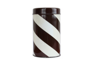 aarikka アーリッカ　　　　　　　　　　　 コーヒー缶 Mサイズ/ ブラウンストライプ　　　