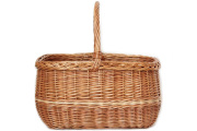 北欧ビンテージかご 　　　     　　　籐のバスケット(大）/ スウェーデン　　　