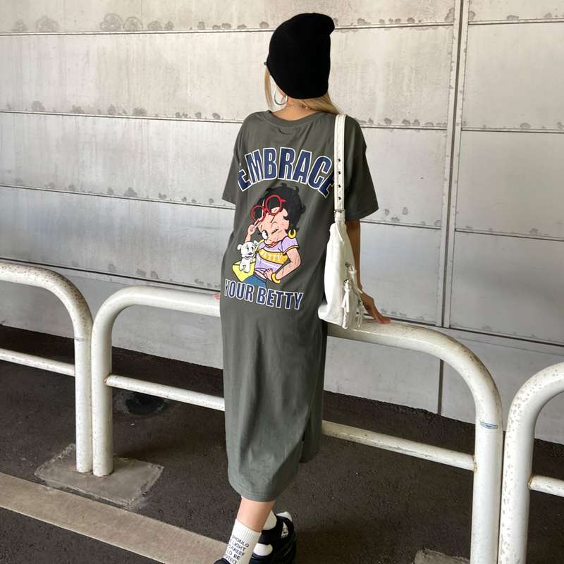 non-hedge BETTY BOOPTシャツワンピース|TiMTiMオンラインストア