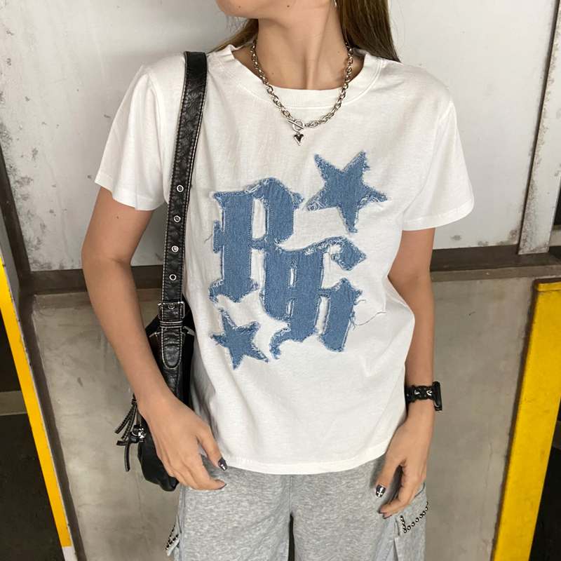 デニムロゴTシャツ