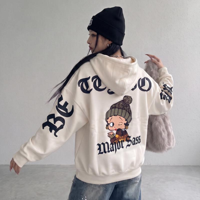 BETTYBOOPバックロゴパーカー