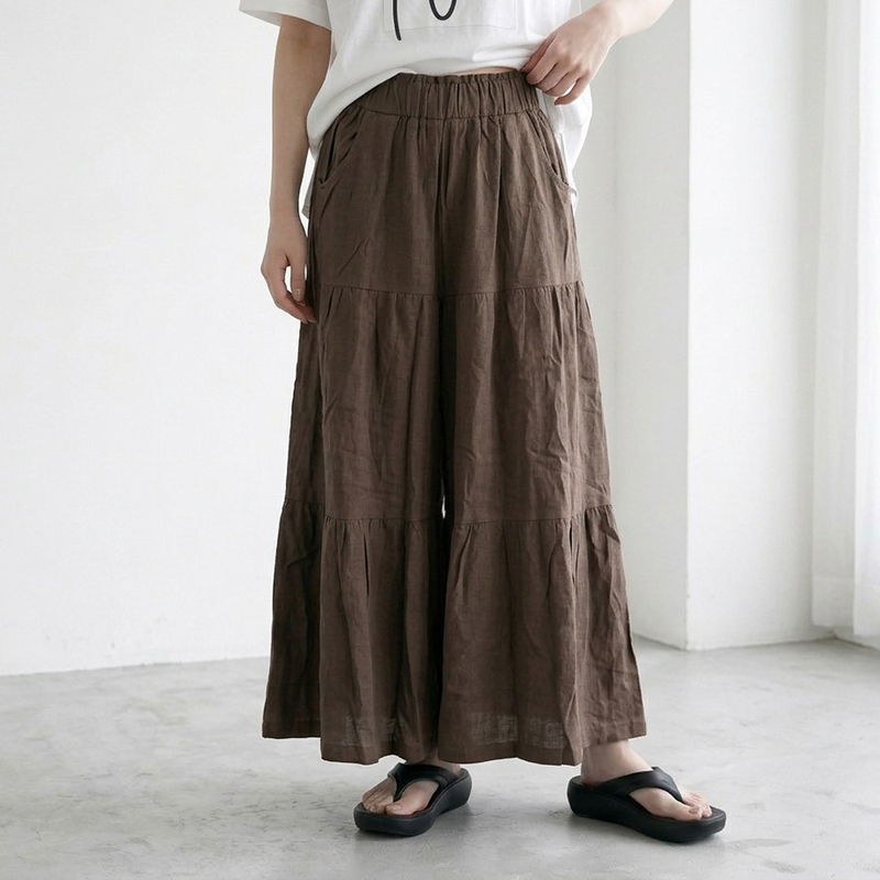 ティアードワイドパンツ