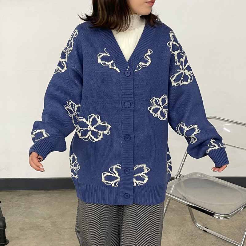 ANDMARY ダリアチュールカーディガン チュールドッキングVネックニットカーディガン/AnriettMusée