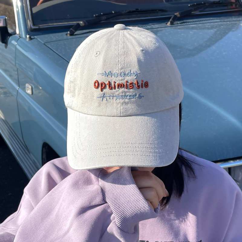 ハードウォッシュ刺繍キャップ