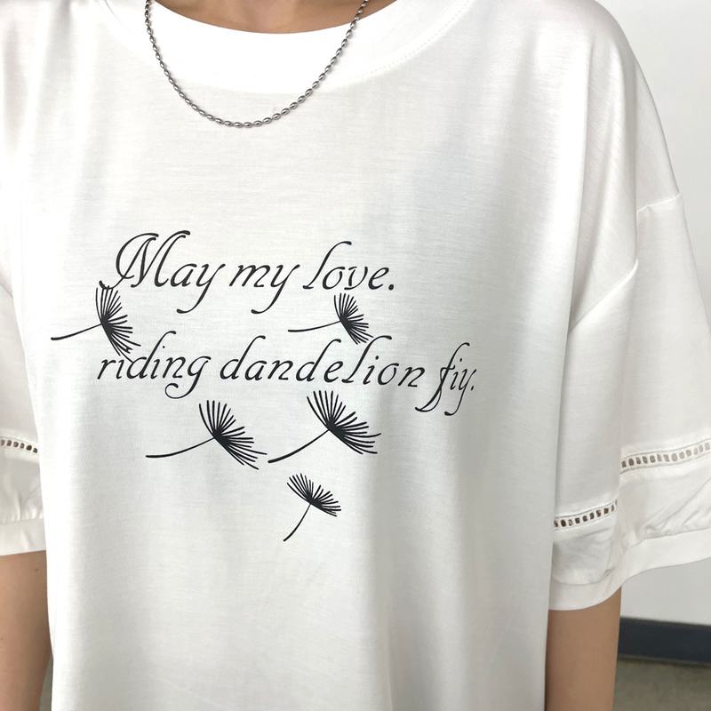 袖切替ロゴTシャツ