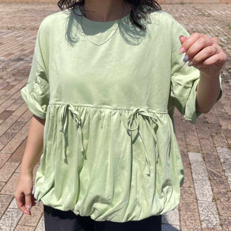 裾バルーンプルオーバー