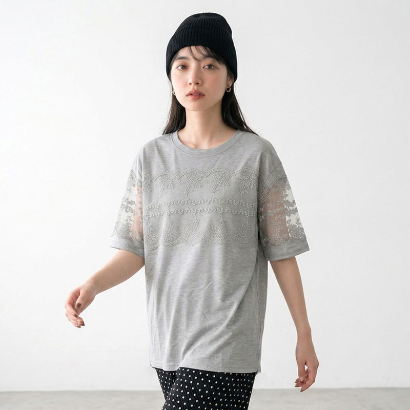 レース叩きBIGTシャツ