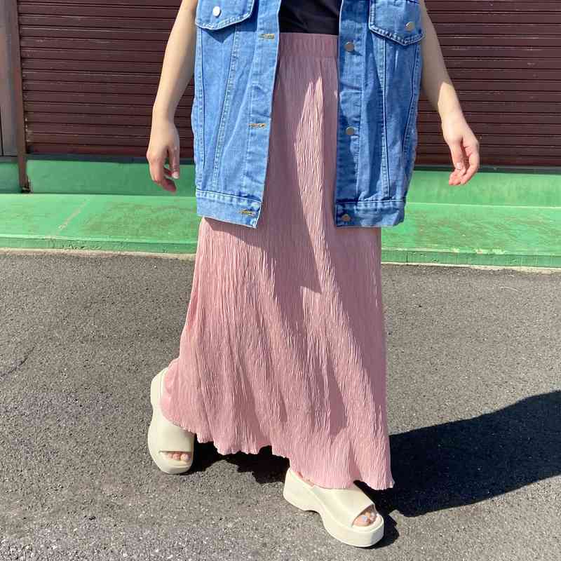 プリーツIラインスカート