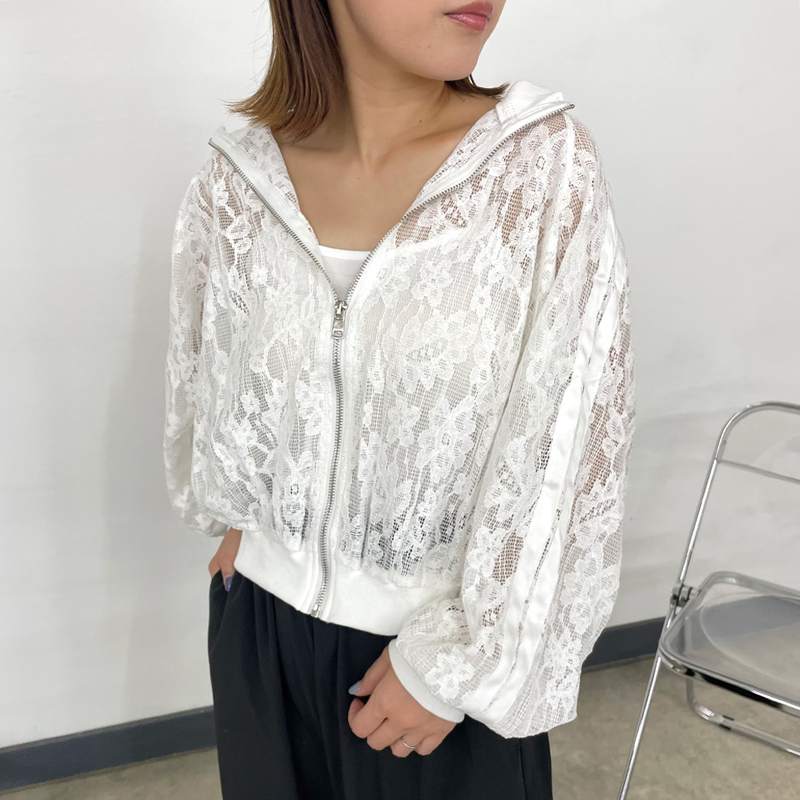 レースラインブルゾン