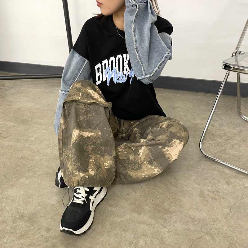 CRB 柄カーゴパンツ|TiMTiMオンラインストア|レディースアパレル通販