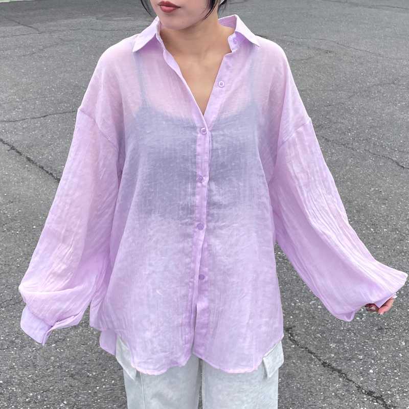 ガーゼシアーシャツ