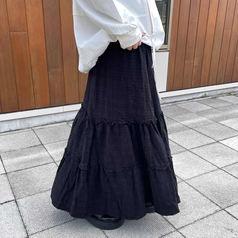 チェックティアードスカート