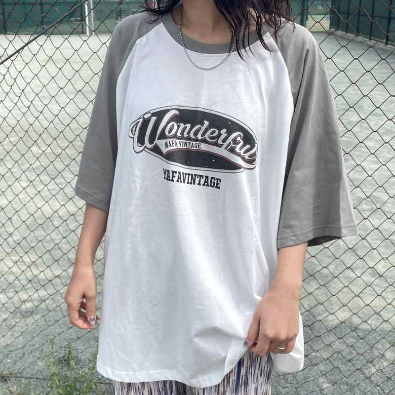 ラグランロゴBIGTシャツ