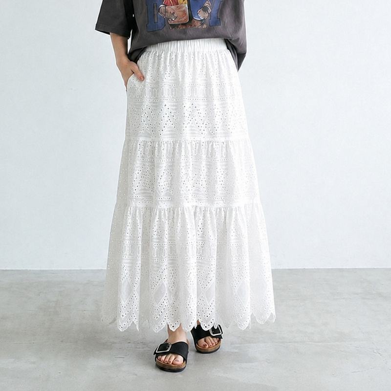 レースティアードスカート