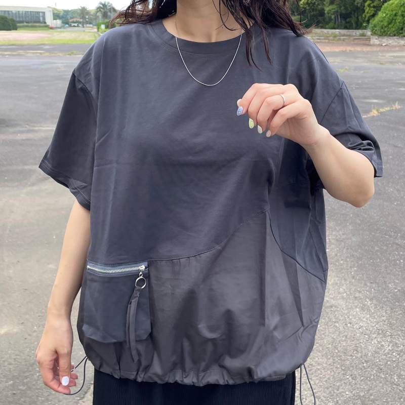 ポケットZIP切替プルオーバー