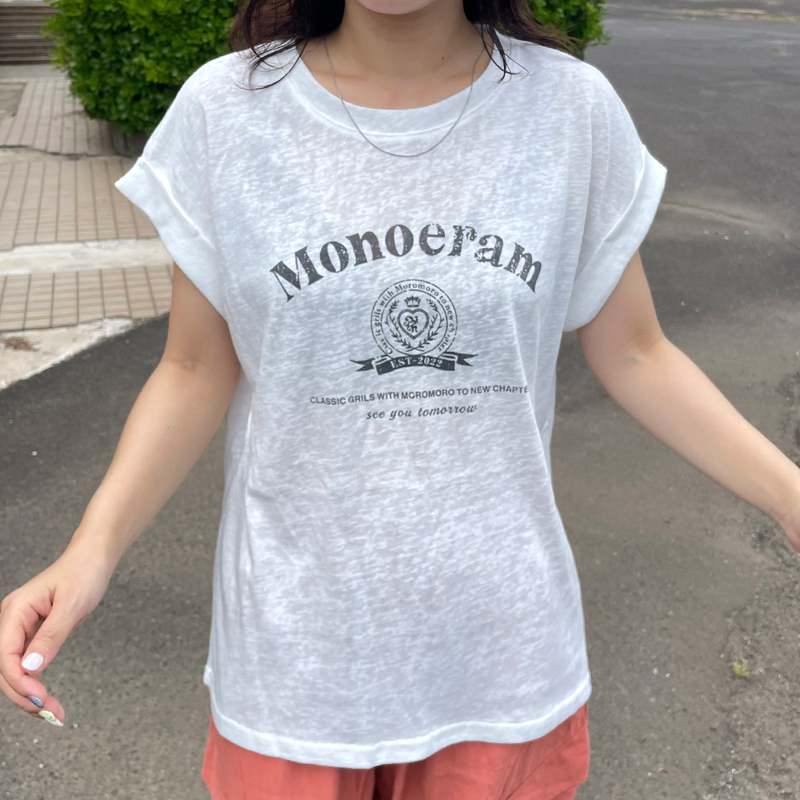 スラブフレンチスリーブTシャツ