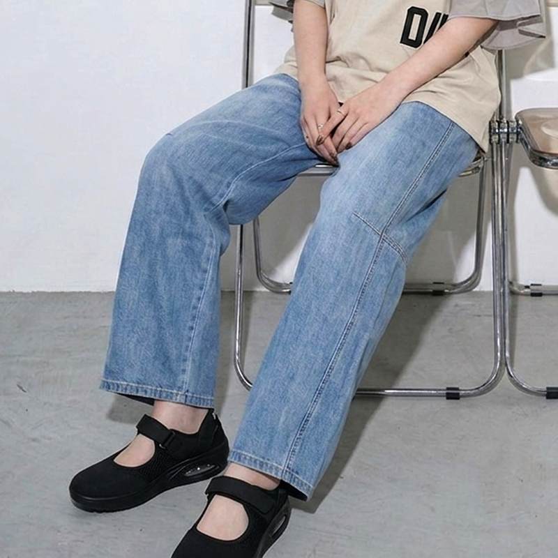 サマーデニムバレルパンツ