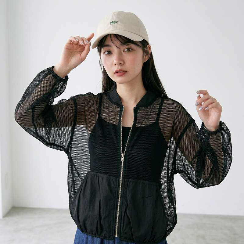 メッシュブルゾン