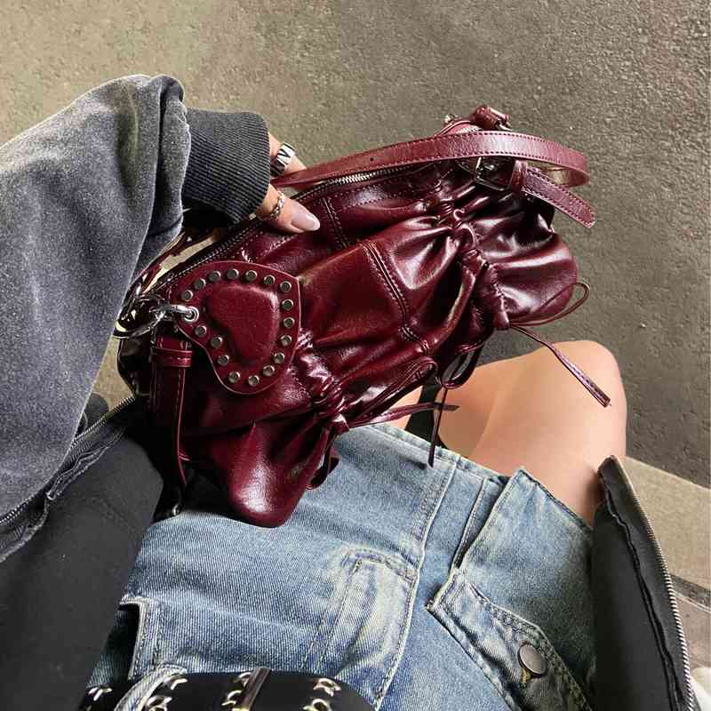 ドロストハートチャーム付きバッグ