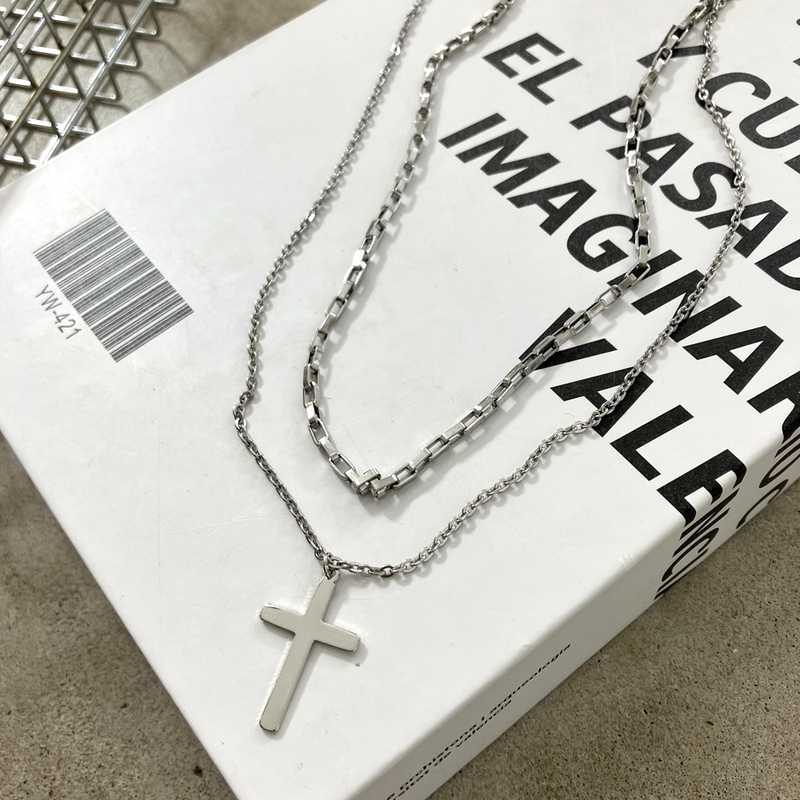 クロス2連ネックレス