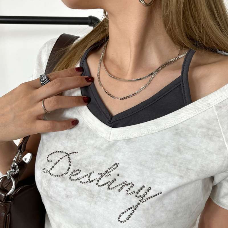 スネーククサリ2連ネックレス