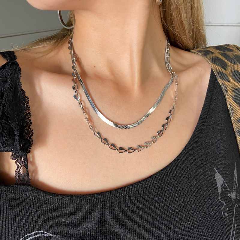 non-hedge ハート2連ネックレス|TiMTiMオンラインストア