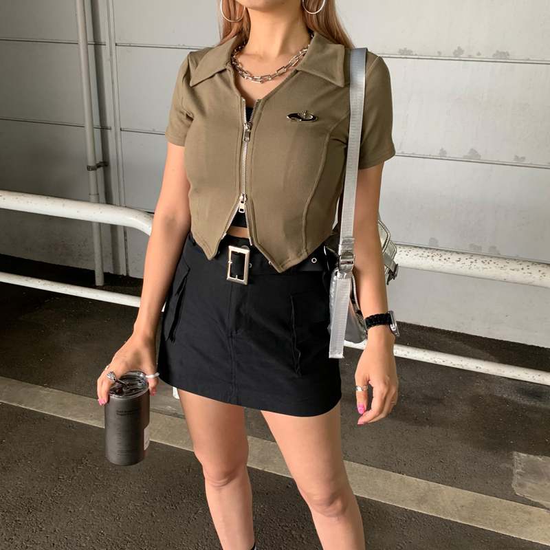 シルバーモチーフWZIPポロ