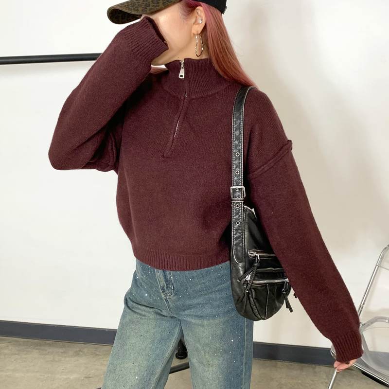 non-hedge ハイネックハーフZIPトップス|TiMTiMオンラインストア