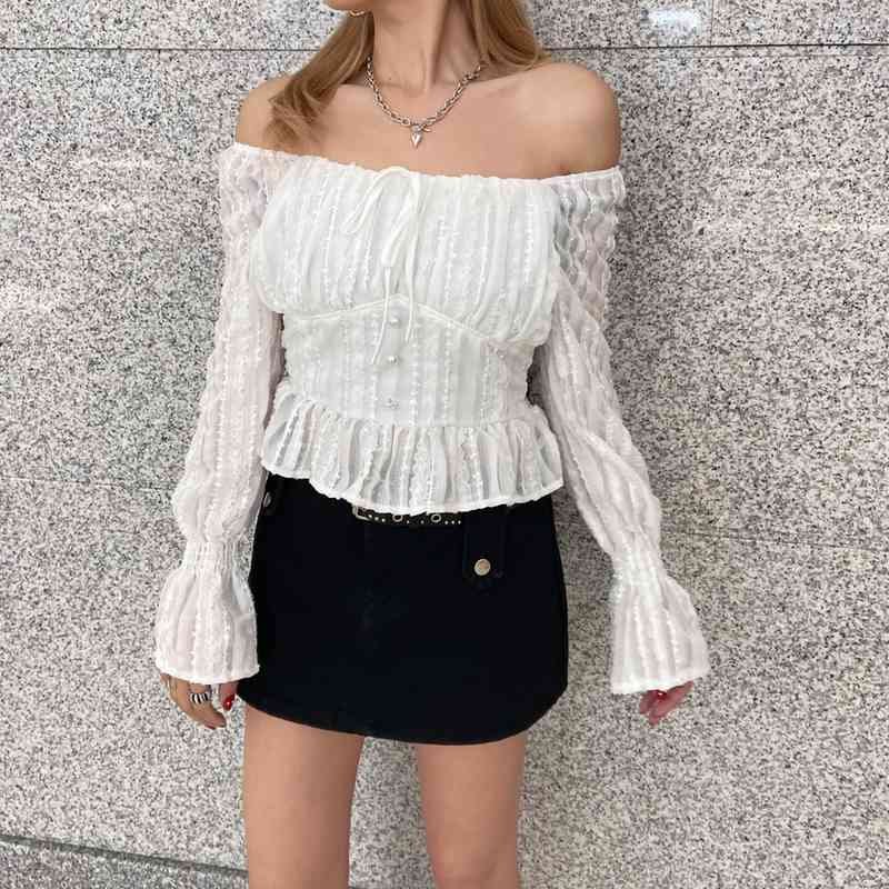 シフォンスクエアトップス