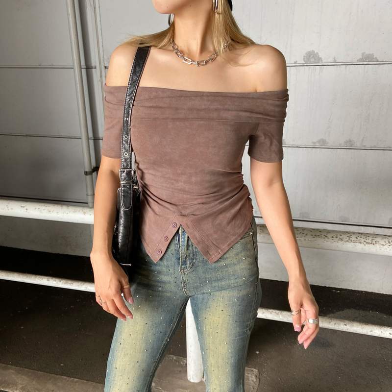 オフショルムラトップス