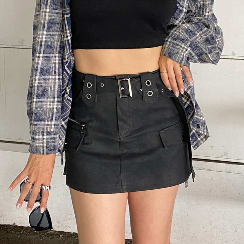 合成皮革ベルト付きスカパン