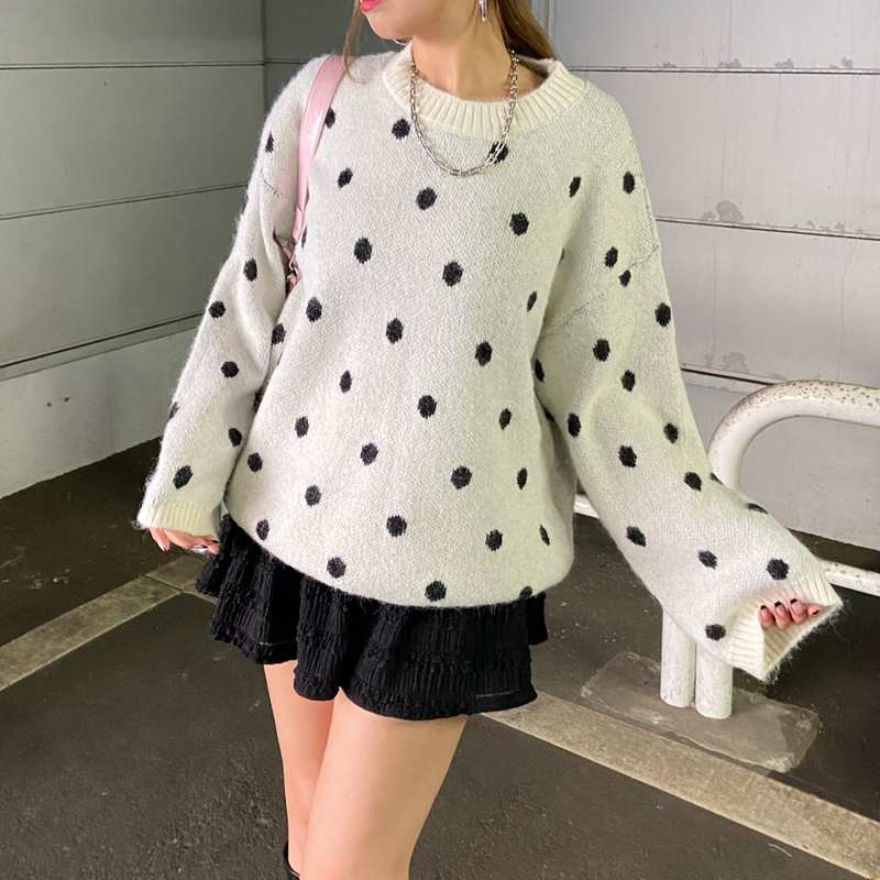 ドットニットプルオーバー